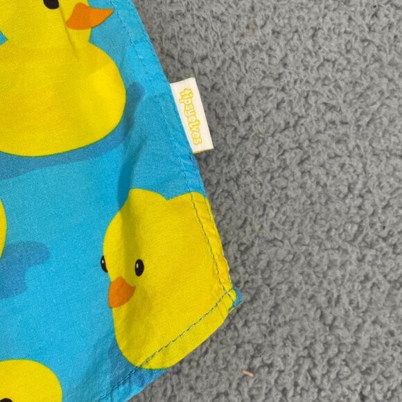 Tipsy Elves Rubber Ducky Hawaiian Shirt Men L Blue Short Sleeve Button Front - Picture 2 of 10